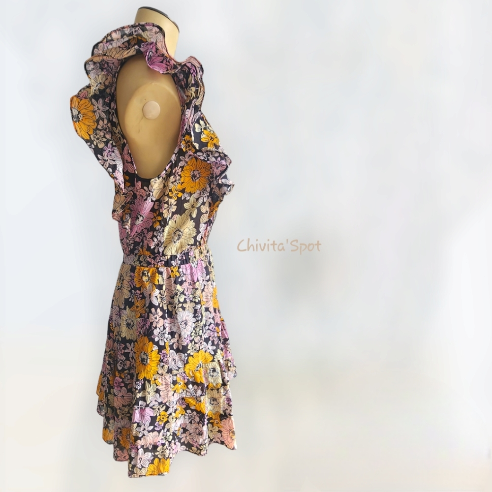 ๐๏ธ๐ท BB DAKOTA Know Your Flower cotton voile mini lace trim blossom print S - Picture 7 of 16